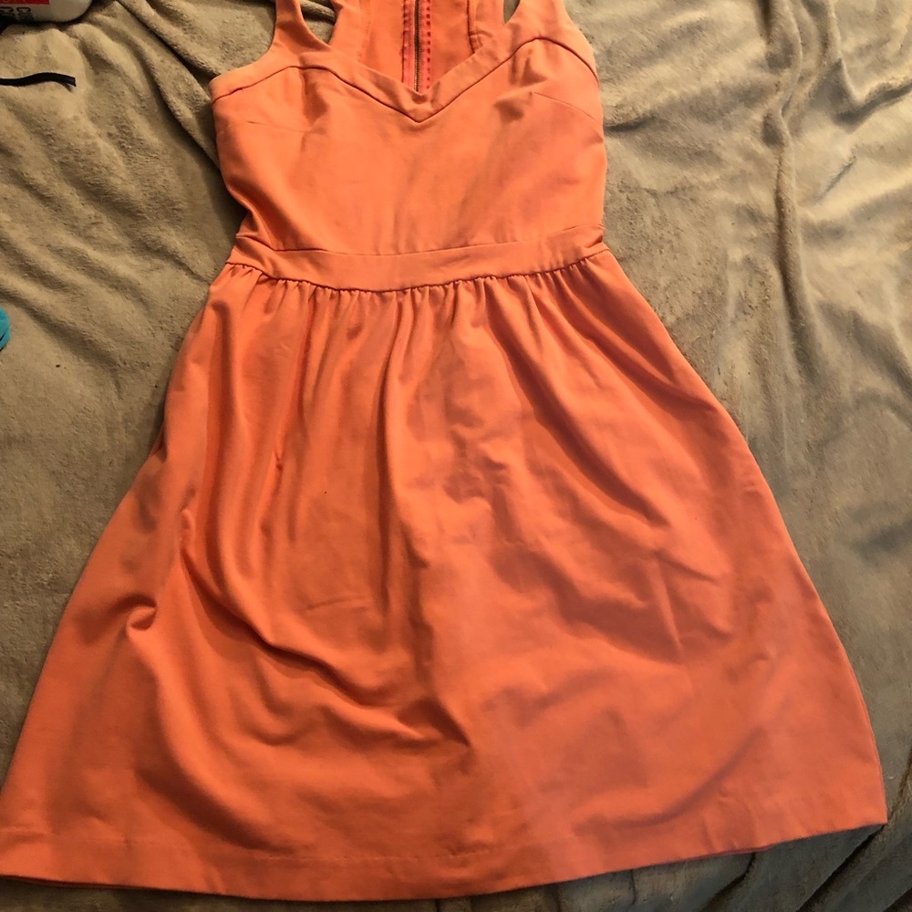 Peach summer dress